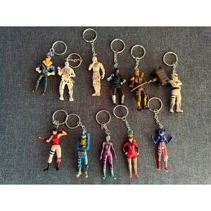 Fortnite Battle Royale Figure Keychain Lot 11 Skull Trooper Cuddle Team Leader
